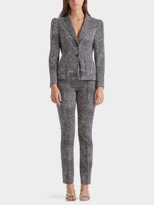 Jacquardblazer mit Schulterbetonung