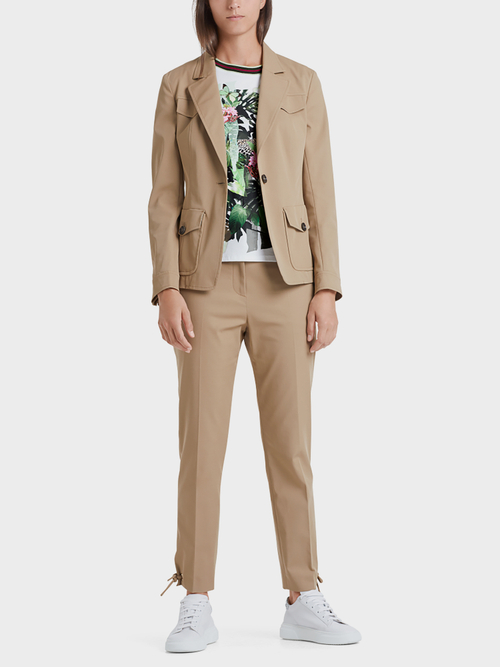 Safariblazer mit Streifenfutter
