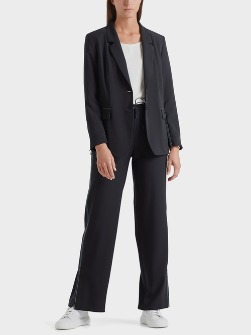 Blazer mit Kontrastnähten
