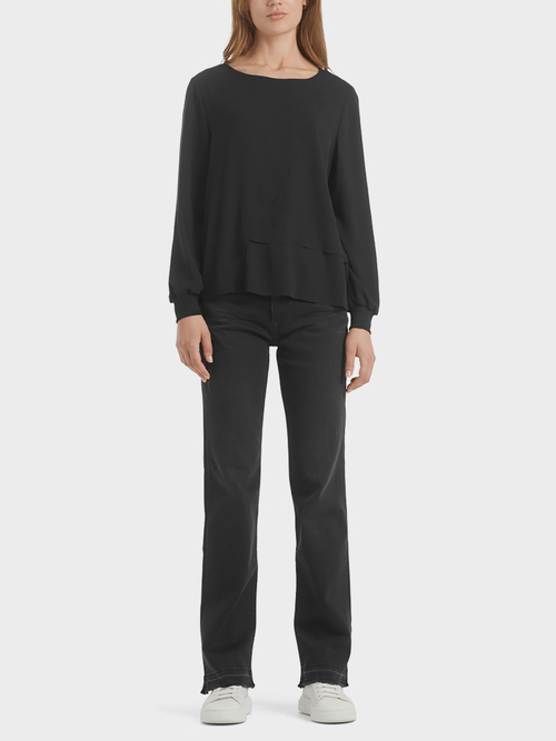 Blusenshirt mit Volantdetails
