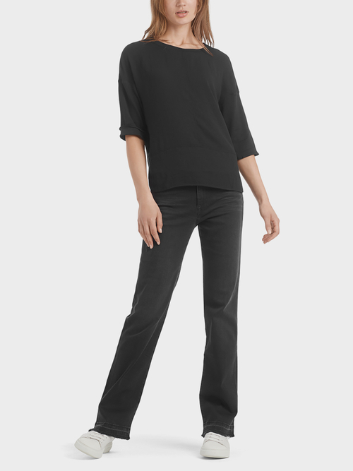 Blusenshirt aus Materialmix