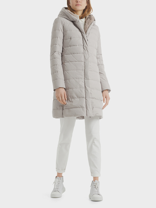 Down Coat with Fun Fur Vest