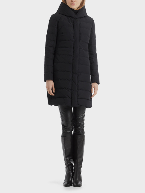 Down Coat with Fun Fur Vest