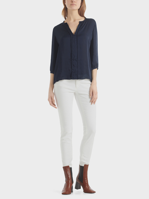 Vloeiende blouse van licht microfiber