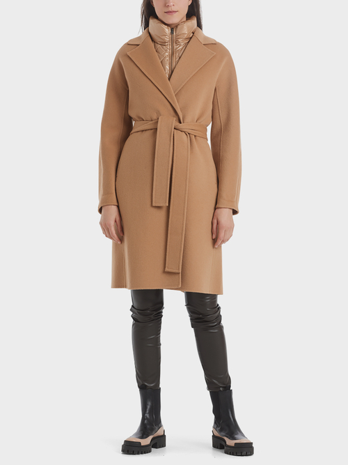 Manteau avec col matelassé