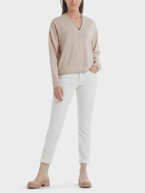 Pullover met strassdetail