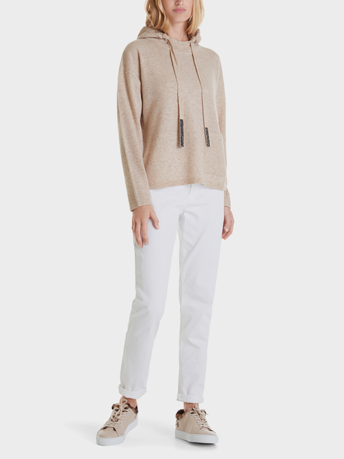 Pull à capuche détails en strass
