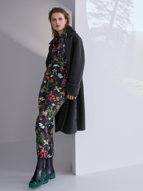 Manteau raffiné en fourrure synthétique
