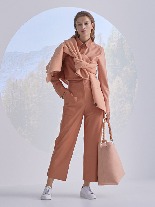 Doubleface-Outdoor-Jacke aus Wolle