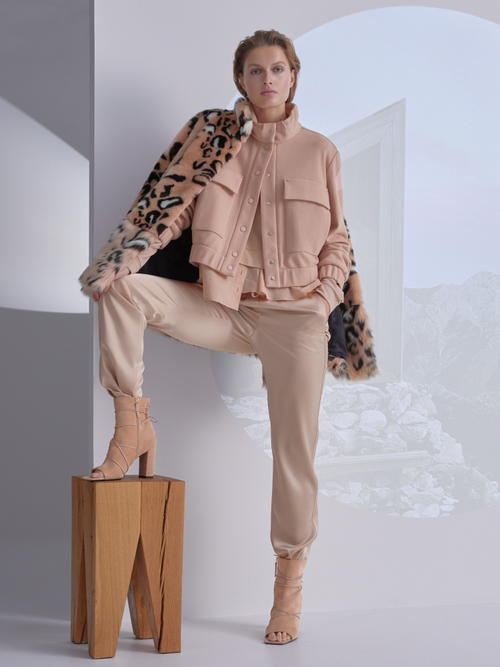 Glamouröse Leo-Fun-Fur-Jacke