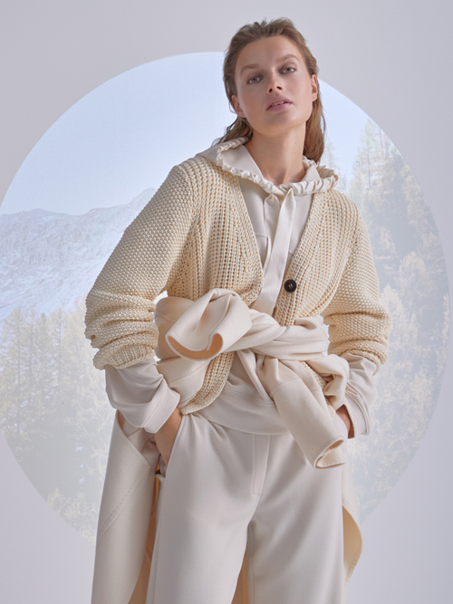 Chunky knit jacket “Knitted in Germany”