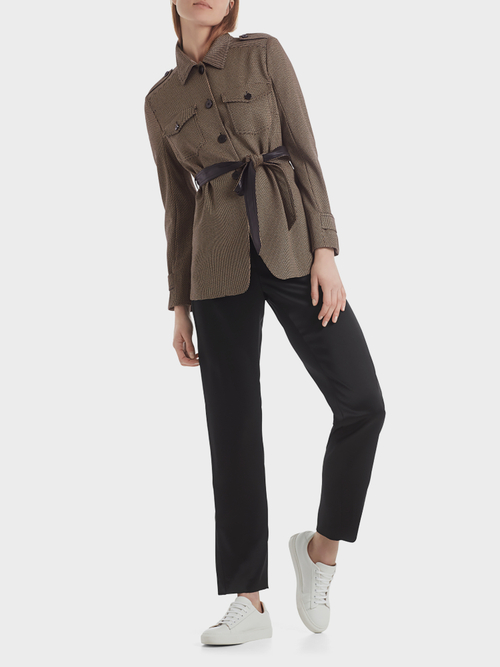 Jacquard shirt jacket