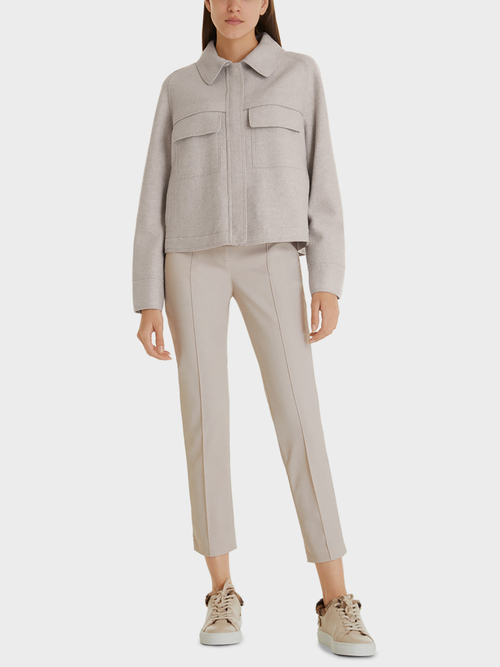 Veste en laine foulée Knitted in Germany