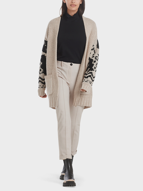 Veste maille de laine à motif norvégien