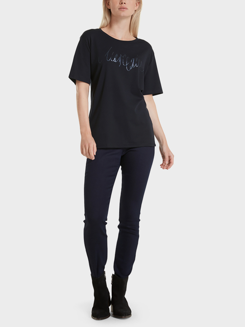 Logo T-shirt with glitter print