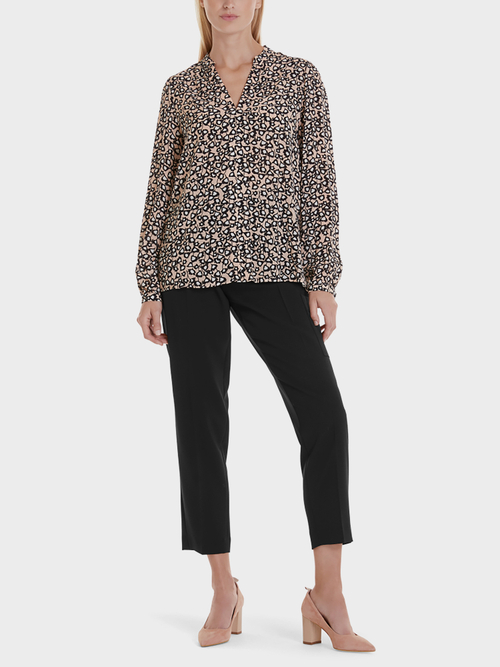 Floral viscose blouse