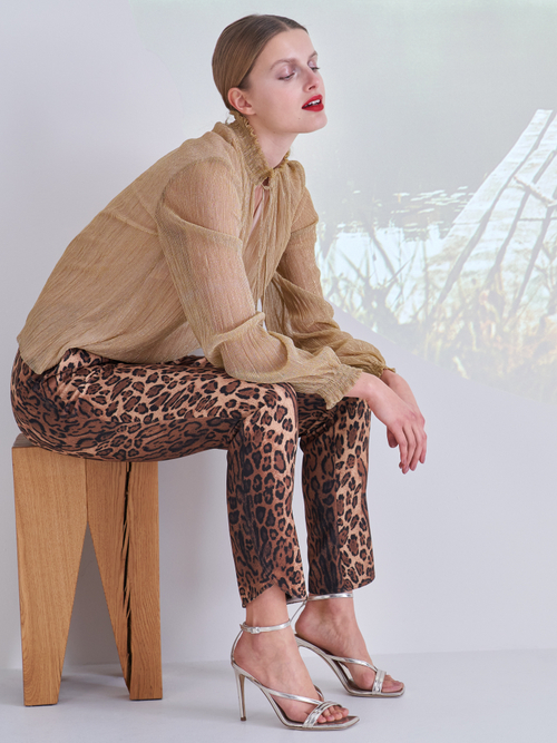 Glitzerbluse mit Swarovski® Kristallen
