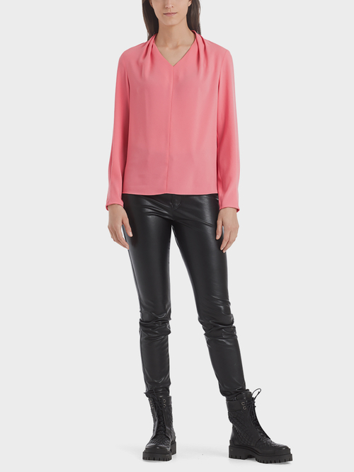 Blusenshirt mit Faltendetails