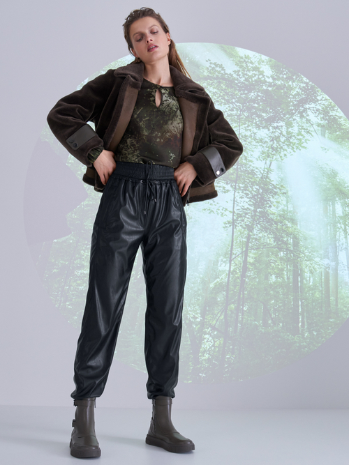 Bedrukt blouseshirt van zijden twill
