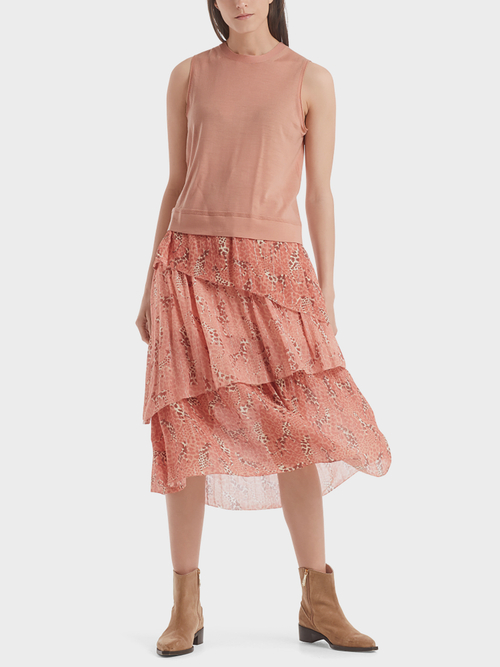 Feinstricktop aus Wolle