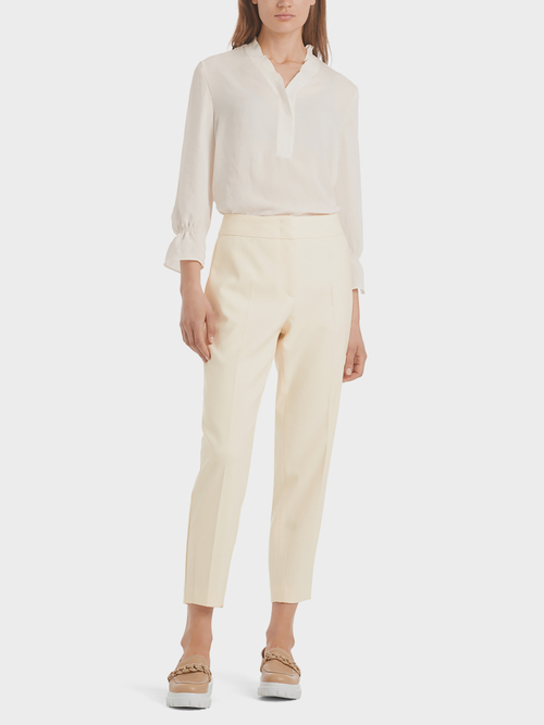 Taps toelopende, geweven pantalon