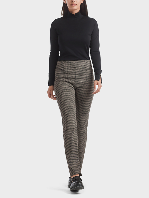 Jersey pants with Pepita pattern
