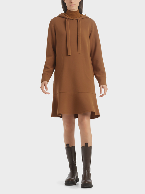 Kapuzenkleid mit Volant