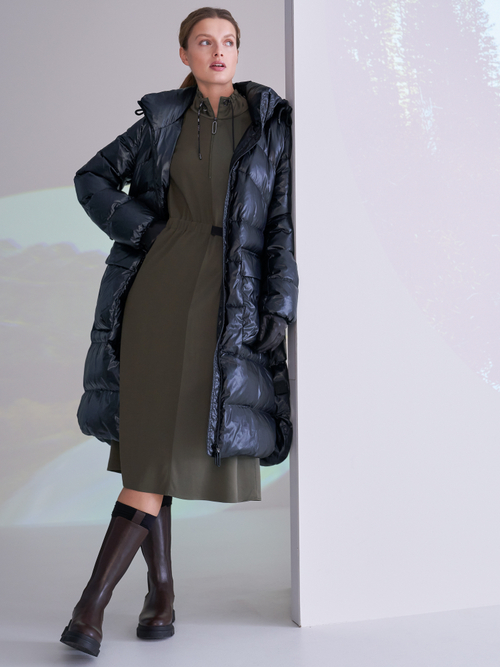Dress with an asymmetric look