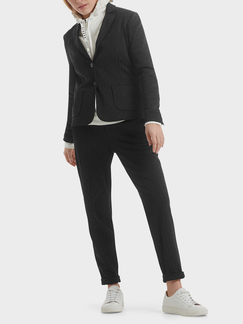 Blazer in een matte en glanzende look