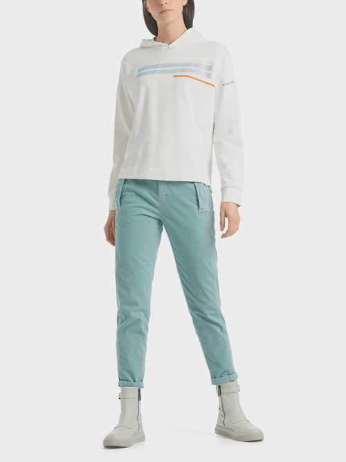 Sweatshirt with rhinestones