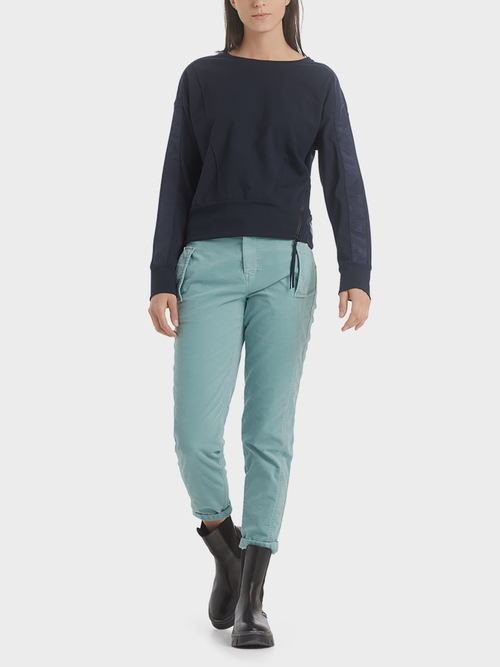 Sweatshirt mit Reißverschluss-Detail