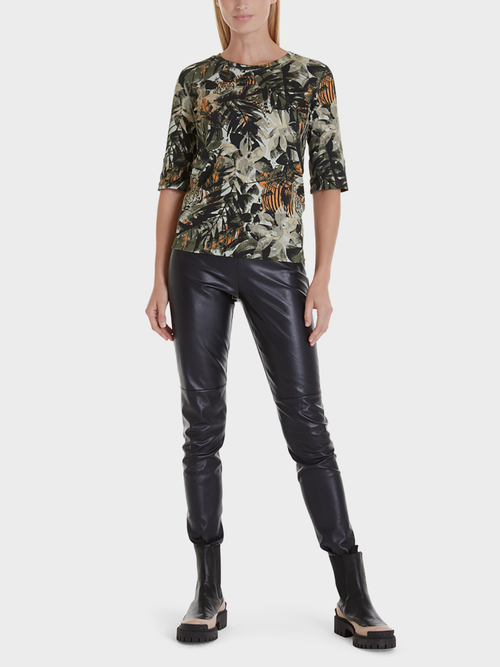 Katoenen shirt met junglemotief