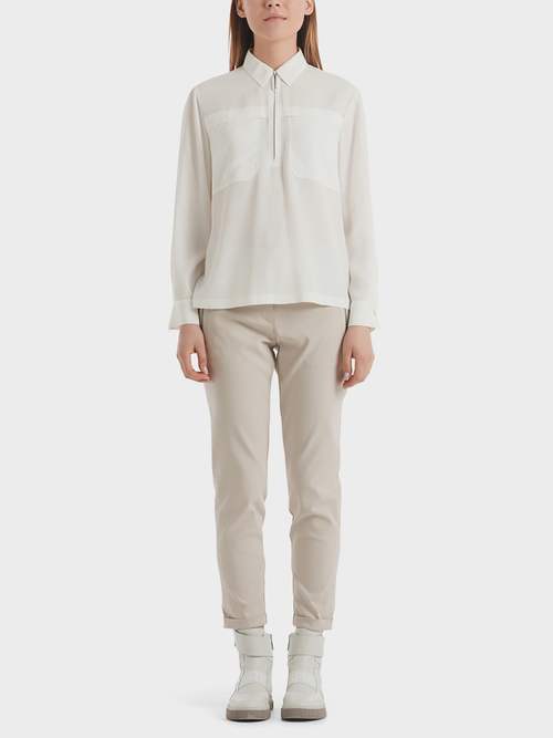 Blouse met zijde