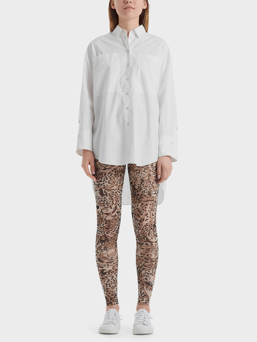 Long shirt-type blouse