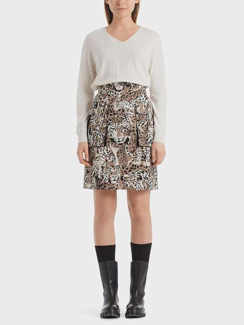 Rock mit Leo-Print