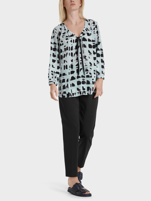 Print-Bluse aus Viskose