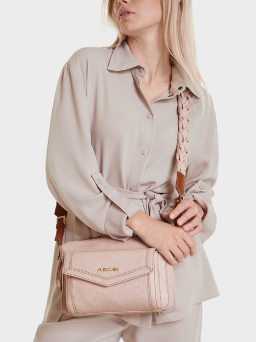 Schultertasche mit Flecht-Detail