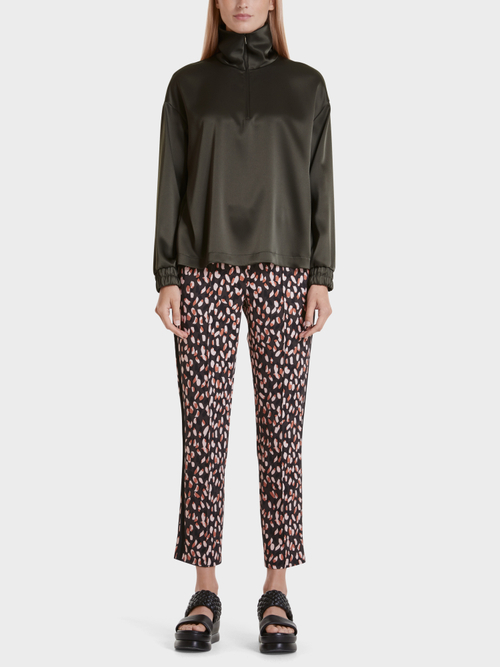 Shimmering satin sweatshirt