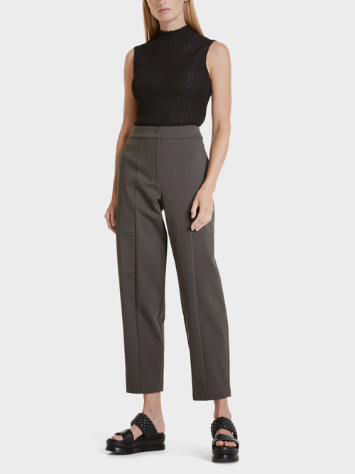 Weite High-Waist-Stretchhose