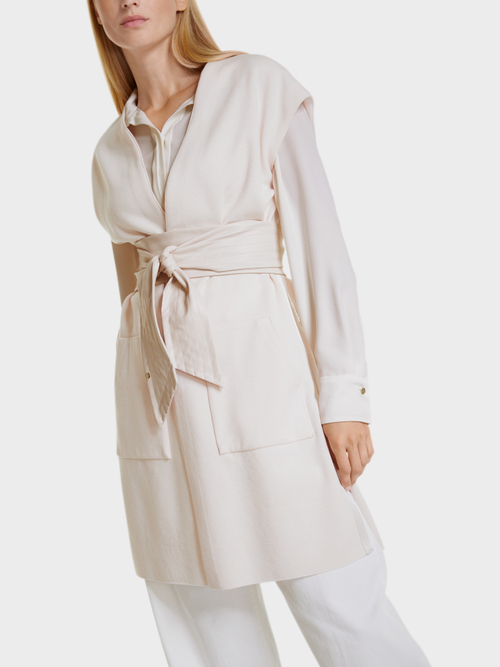Wrap belt in faux nappa leather