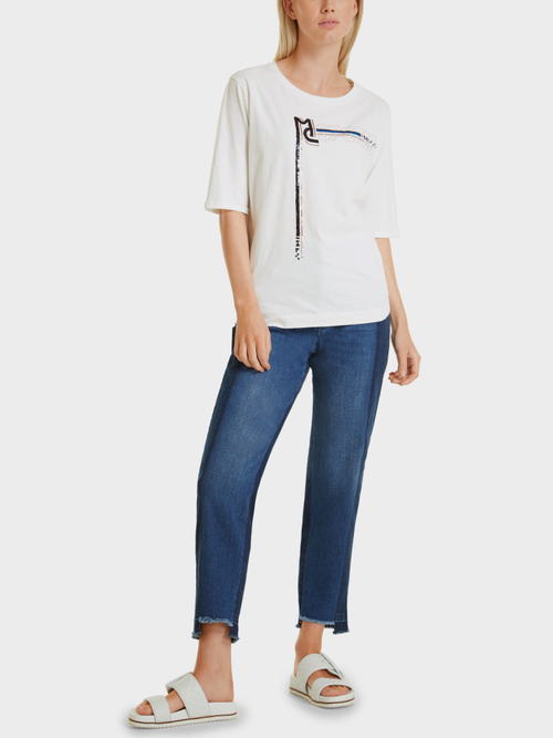Shirt mit Pailletten-Stickerei