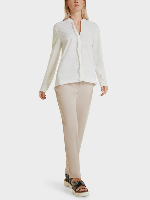Bluse mit Mini-Rüschen