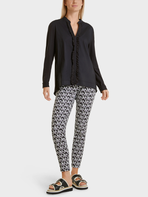 Bluse mit Mini-Rüschen