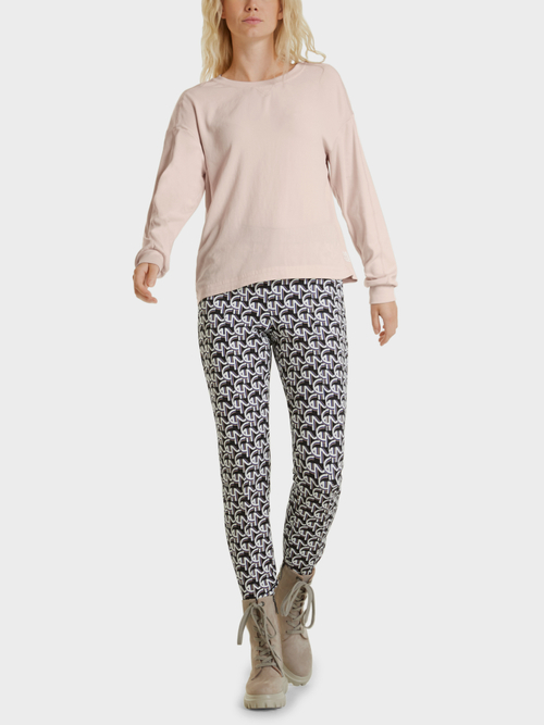 Blusenshirt aus Materialmix
