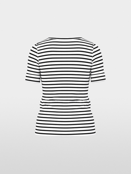 Striped T-shirt made of cotton rib