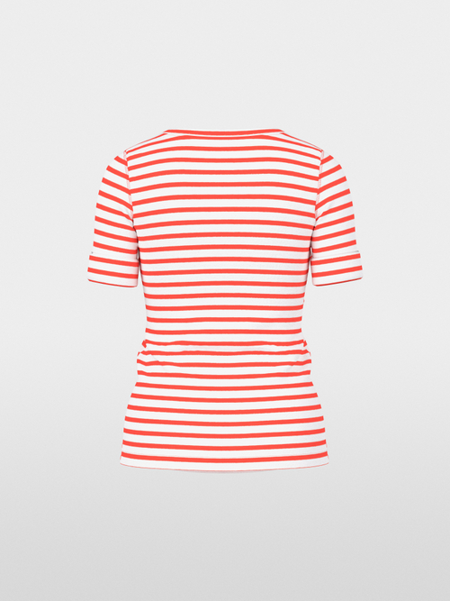 Striped T-shirt made of cotton rib