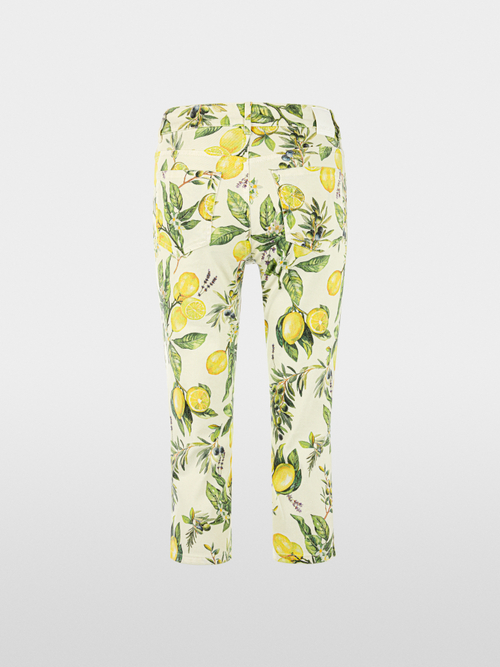SILEA capri jeans with lemon print