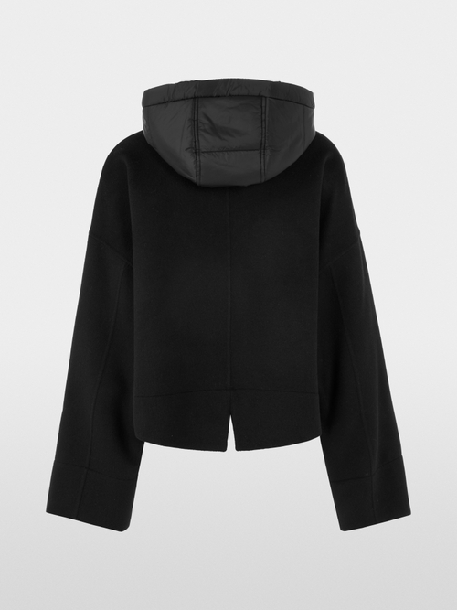Wolljacke mit Kapuze