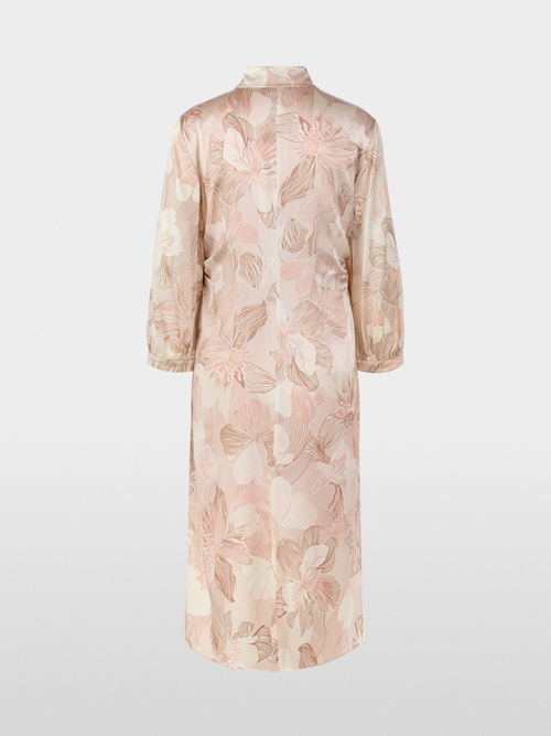 Silk blouse dress with floral print