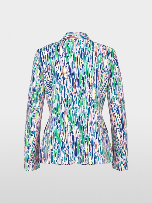 Two-button scuba jersey blazer